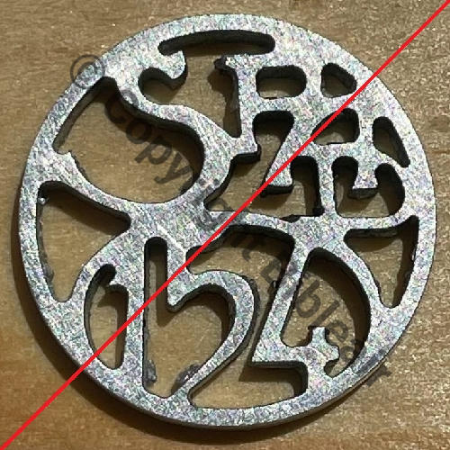 154  SPA.154 COPIE  SM sans attache 27mm Src.fabpiecesfr 29Eur(x5) 